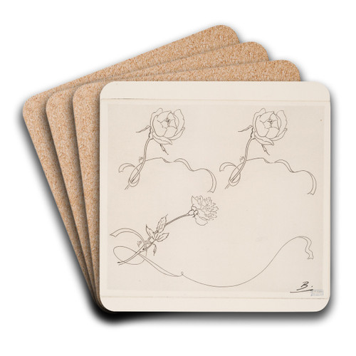 Pice sans titre. by Flix Bracquemond Art Drink Coaster set