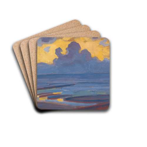 By theSea by Piet Mondrian Drink Coasters - set of 4 By theSea by Piet Mondrian Drink Coasters - set of 4