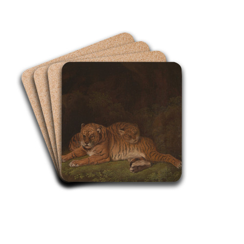 Tigers by Charles Towne Drink Coasters - set of 4