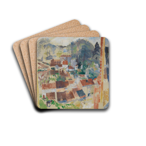 Open Window on Bosvoorde by Rik Wouters Drink Coasters - set of 4 Open Window on Bosvoorde by Rik Wouters Drink Coasters - set of 4