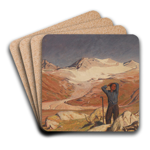Alpenfrhling by Erich Erler Art Drink Coaster set Alpenfrhling by Erich Erler Art Drink Coaster set