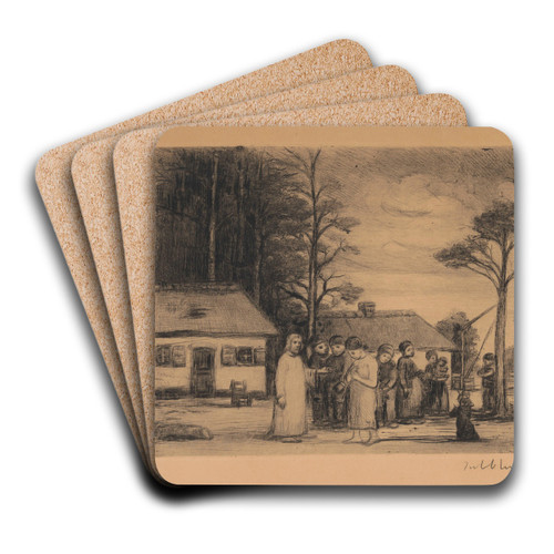 Christ and the Adulteress by Jakob Smits Art Drink Coaster set
