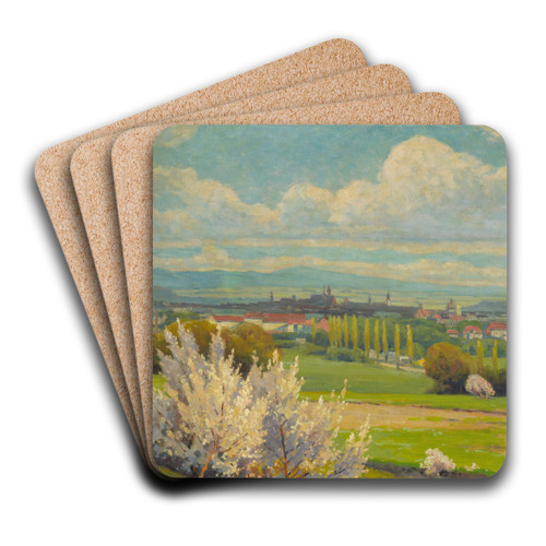 View of Kosice by udovt ordk Art Drink Coaster set