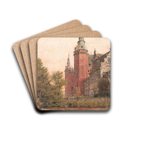 Frederiksborg Castle seen from the Northwest. Study by Christen Kbke Drink Coasters - set of 4