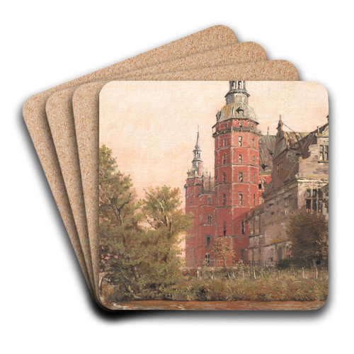 Frederiksborg Castle seen from the Northwest. Study by Christen Kbke Art Drink Coaster set