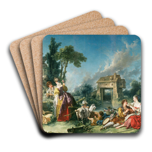 The Fountain of Love by Franois Boucher Art Drink Coaster set