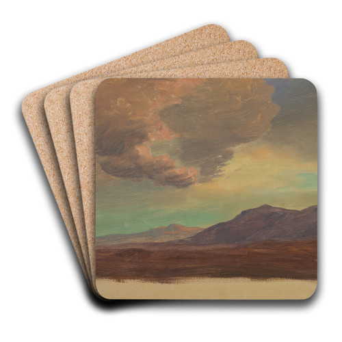 Landscape, near Palestine or Syria by Frederic Edwin Church Art Drink Coaster set
