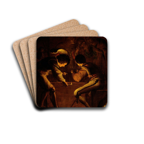 St Peter's Denial by Leonaert Bramer Drink Coasters - set of 4