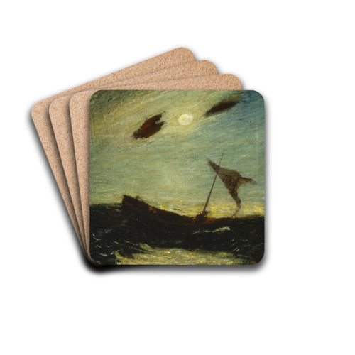 Moonlight by Albert Pinkham Ryder Drink Coasters - set of 4 Moonlight by Albert Pinkham Ryder Drink Coasters - set of 4