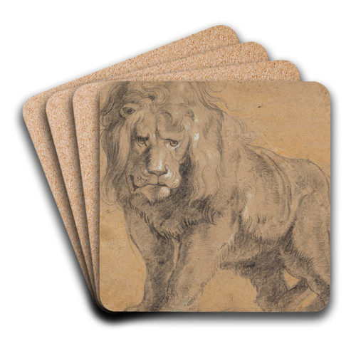 Lion by Peter Paul Rubens Art Drink Coaster set