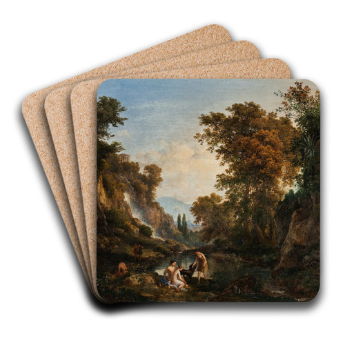 Landscape With Nymphs by Kroly Mark Art Drink Coaster set