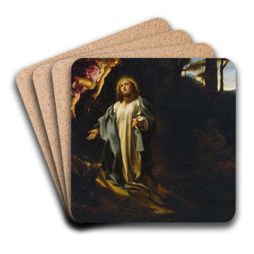 THE AGONYIN THE GARDEN by Follower of Correggio Art Drink Coaster set