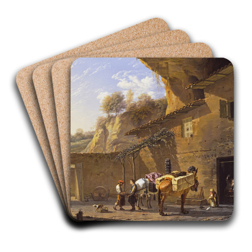The Smithy by Karel Dujardin Art Drink Coaster set