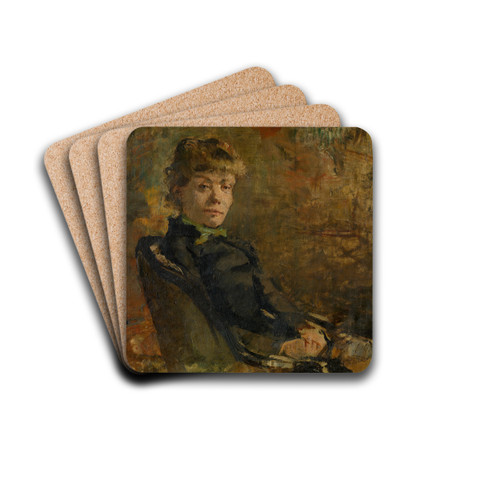 Madame Constantin Meunier by Theo van Rysselberghe Drink Coasters - set of 4