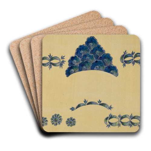 Decoration for Stoneware by A. Zimet Art Drink Coaster set