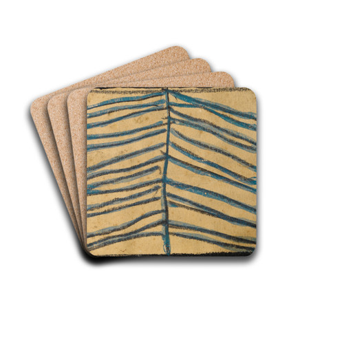 Abstrahierter Nadelbaum by Egon Schiele Drink Coasters - set of 4 Abstrahierter Nadelbaum by Egon Schiele Drink Coasters - set of 4