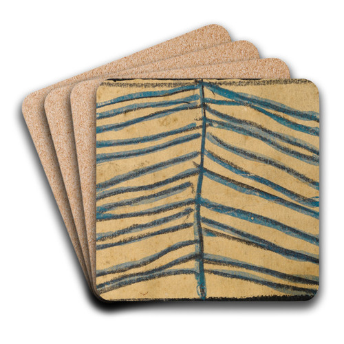 Abstrahierter Nadelbaum by Egon Schiele Art Drink Coaster set