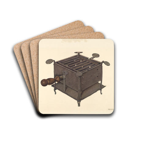 Toaster or Broiler by Frank McEntee Drink Coasters - set of 4 Toaster or Broiler by Frank McEntee Drink Coasters - set of 4