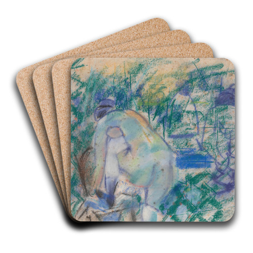 Woman Putting on Shoes by Rik Wouters Art Drink Coaster set Woman Putting on Shoes by Rik Wouters Art Drink Coaster set