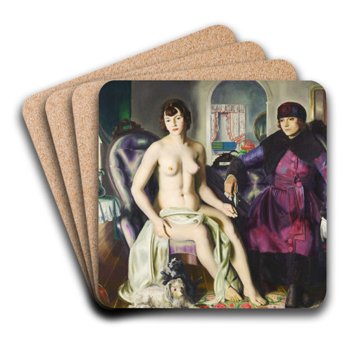 Two Women by George Wesley Bellows Art Drink Coaster set