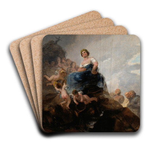 Poetry and Poets by Francisco de Goya Art Drink Coaster set