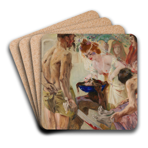 Salom by Lovis Corinth Art Drink Coaster set