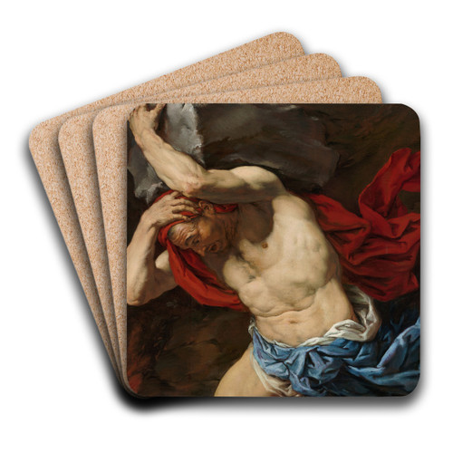 Sisyphus by Antonio Zanchi Art Drink Coaster set