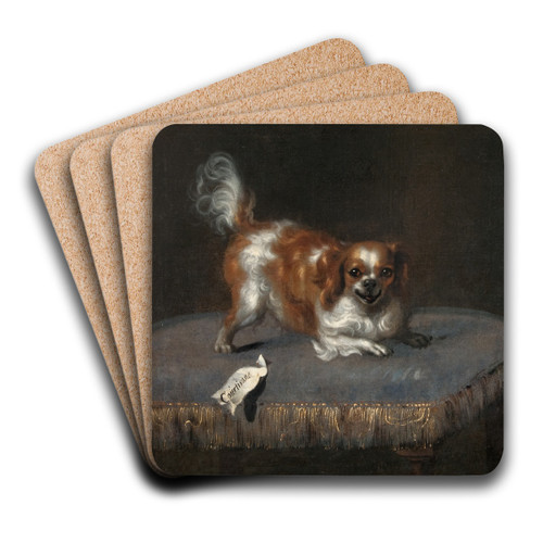 Hunden Courtisane by David Klcker Ehrenstrahl Art Drink Coaster set