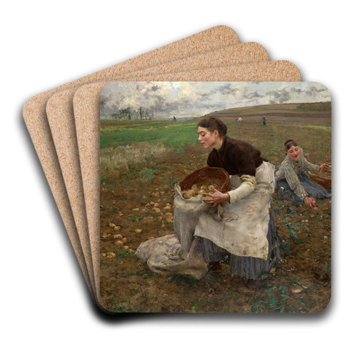 October by Jules Bastien-Lepage Art Drink Coaster set
