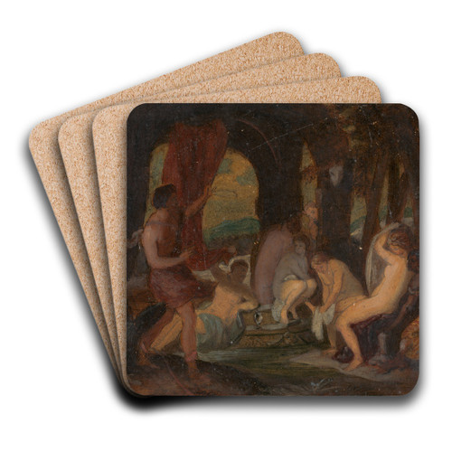 Diana and Actaeon by Robert Smirke Art Drink Coaster set