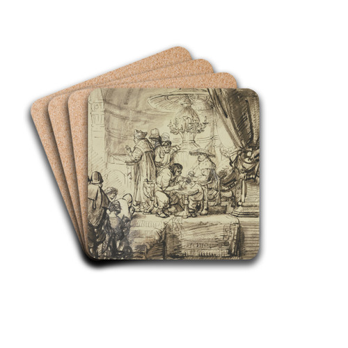 Circumcision of Christ by Samuel van Hoogstraten Drink Coasters - set of 4
