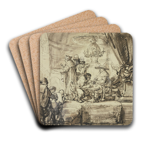 Circumcision of Christ by Samuel van Hoogstraten Art Drink Coaster set