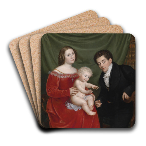 Familie Sidorowicz by Josef Ziegler Art Drink Coaster set