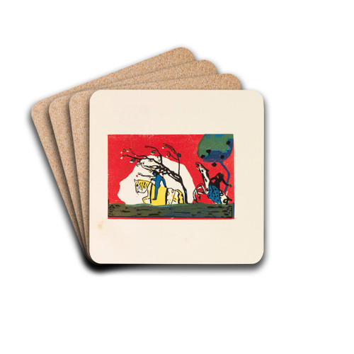Klnge by Wassily Kandinsky Drink Coasters - set of 4