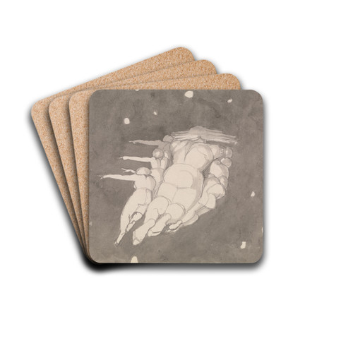 The Creation of the Heavens by John Flaxman Drink Coasters - set of 4