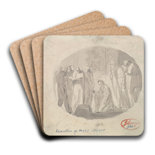 Execution of Mary Stuart by George Romney Art Drink Coaster set