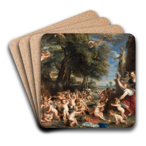 Worship of Venus by Peter Paul Rubens Art Drink Coaster set