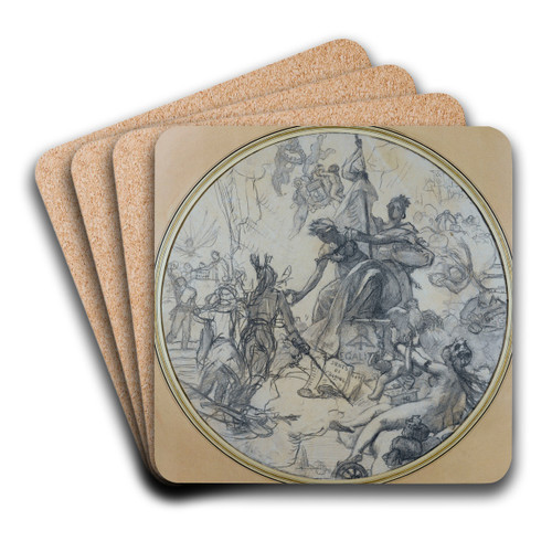 L'Egalit by Gabriel Ferrier Art Drink Coaster set