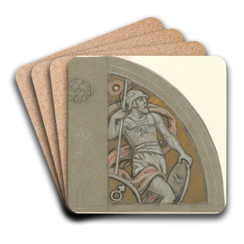Study forMars by Elihu Vedder Art Drink Coaster set