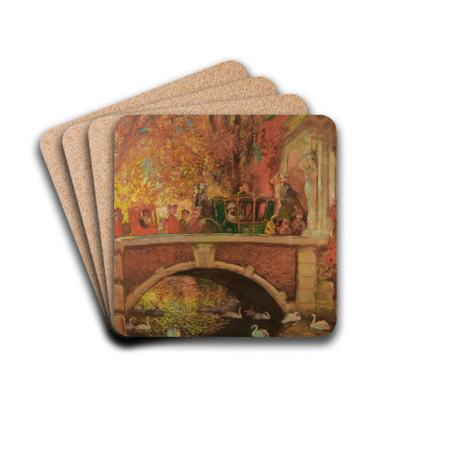 Le Retour De La Princesse by Gaston La Touche Drink Coasters - set of 4