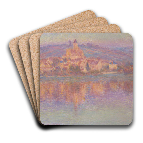 Vtheuil by Claude Monet Art Drink Coaster set