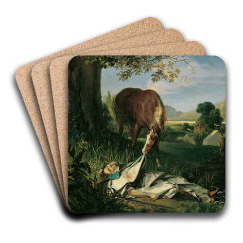 Wallsteins Grab by Josef Danhauser Art Drink Coaster set