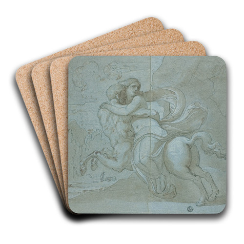 Nessus and Deianira by Circle of Vincenzo Camuccini Art Drink Coaster set Nessus and Deianira by Circle of Vincenzo Camuccini Art Drink Coaster set