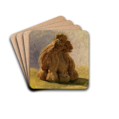 Strohmandeln by Friedrich August Matthias Gauermann Drink Coasters - set of 4 Strohmandeln by Friedrich August Matthias Gauermann Drink Coasters - set of 4