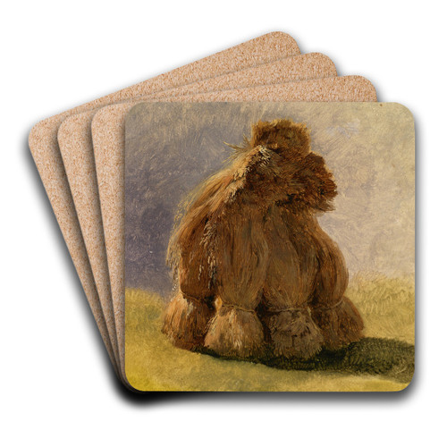 Strohmandeln by Friedrich August Matthias Gauermann Art Drink Coaster set