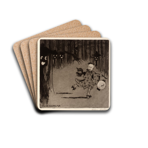 Goblin Lanterns by Helen Hyde Drink Coasters - set of 4 Goblin Lanterns by Helen Hyde Drink Coasters - set of 4