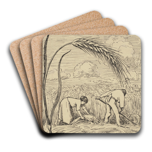 hre by Hans Thoma Art Drink Coaster set