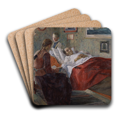 Resignation by Carl Wilhelmson Art Drink Coaster set