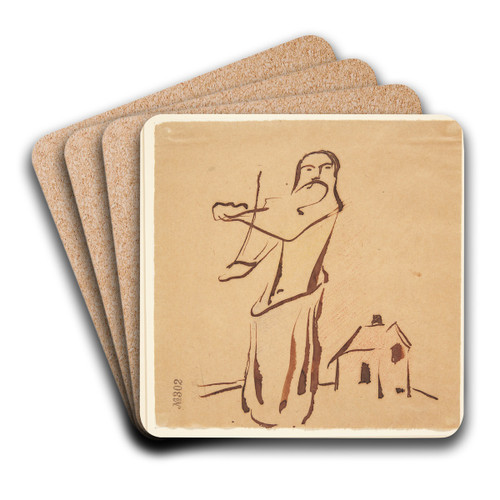 Violinspiller by Harald Giersing Art Drink Coaster set