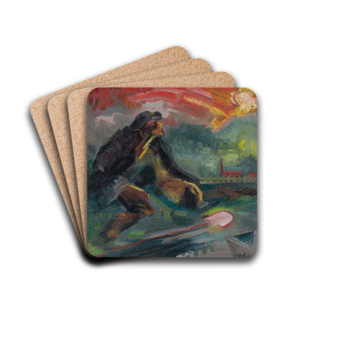 Dawn by Arnold Peter Weisz-Kubnan Drink Coasters - set of 4